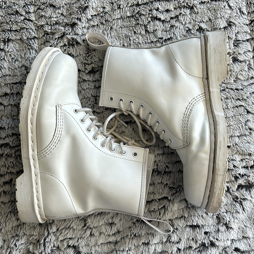 Dr. Marten 1460 Mono White Boots - Picture 6 of 6